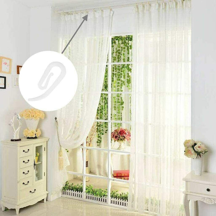 Curtain hooks for replacing broken or damaged hooks on curtains