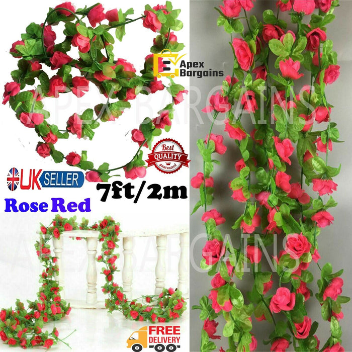 Rose red ivy vine for festive and home decorations