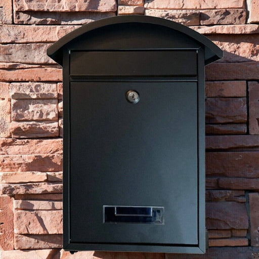 MAXPERKX Large Vintage Wall Mounted Mailbox - Outdoor Lockable Secure Mail Letter Post Box - Image 1