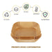 100pc Air Fryer Square Disposable Non-Stick Liner - 16cm Baking Image 9
