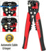 Self-adjustable wire crimper plier cutter tool