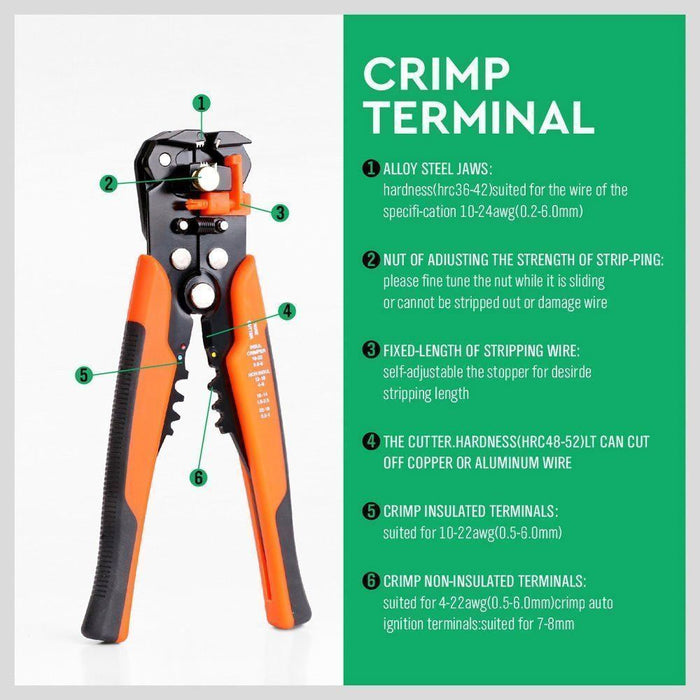  Side Insertion of Wire - Easy to Use - Crimping Tool