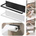 Space-saving tissue roll holder with vertical mount option