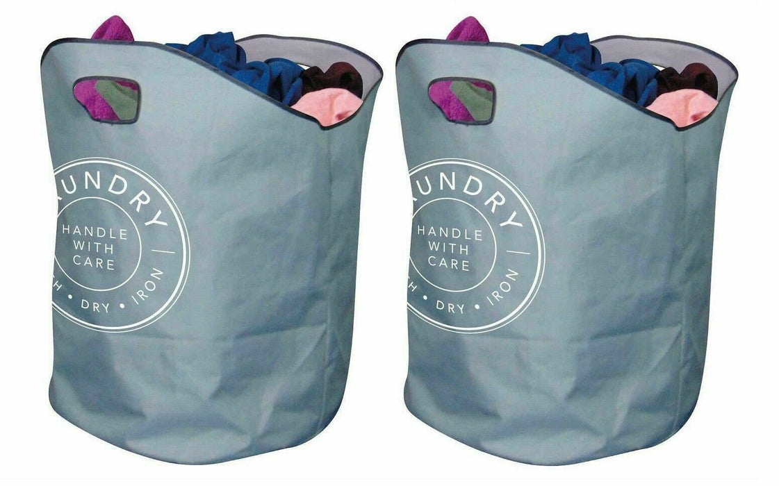 Spacious laundry bin with a foldable design