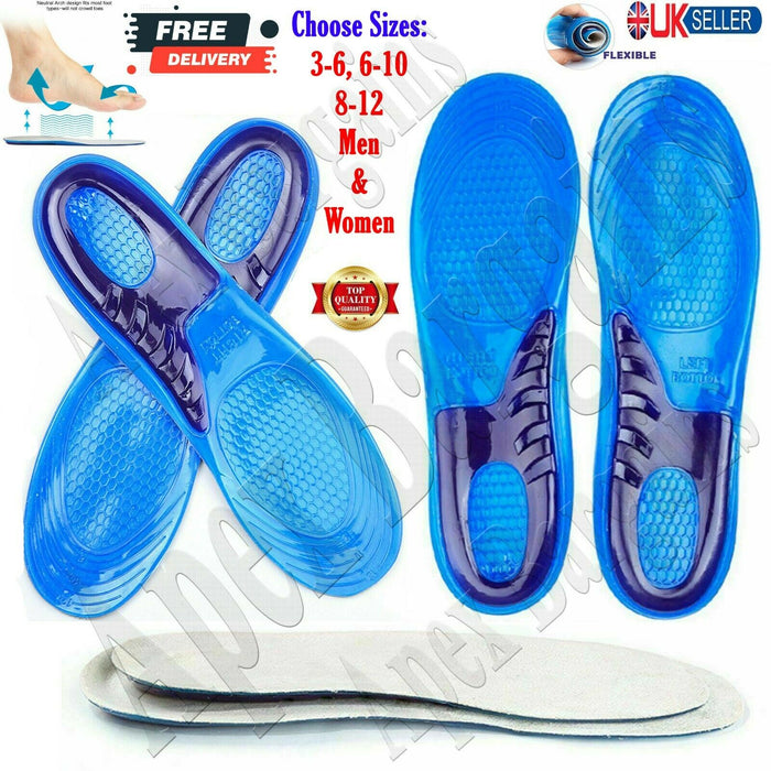  Sports Running Shoe Insoles - Orthotic Shock Absorb