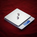 Stainless steel platform on electronic weighing scale