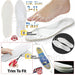 Thick memory foam insoles for long-lasting cushioning and support