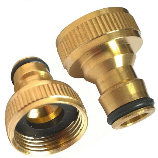 Threaded hose connector for secure faucet connection