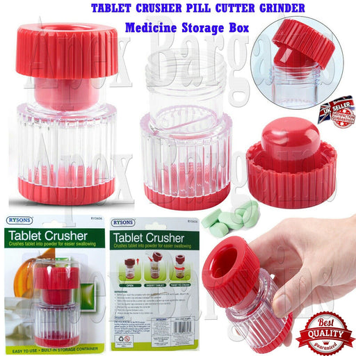  Transparent container for easy use of medicine crusher