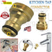 Universal Kitchen Tap Connector - Faucet Fitting - Garden Hose Pipe Adaptor