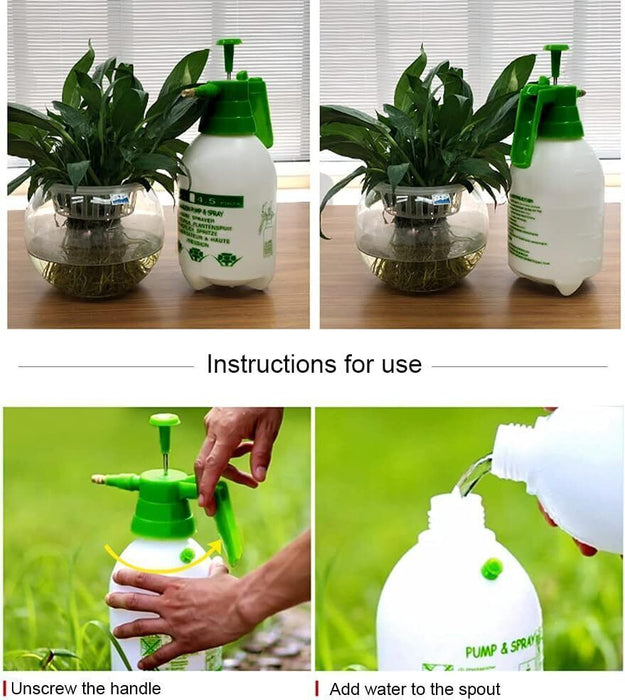 Spraying water-based chemicals on plants