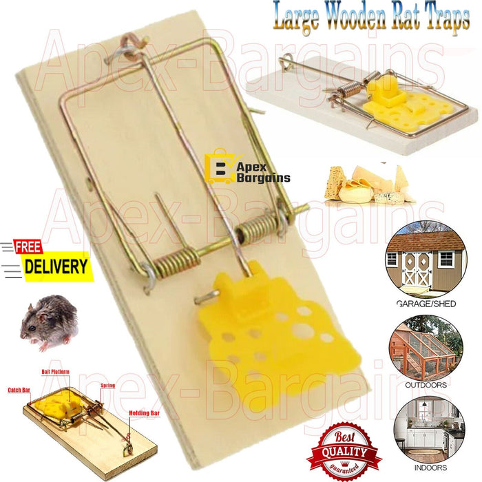 Wooden Mouse Rat Trap - Front View