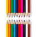  Set of 24 colored pencils with comfortable wooden handles