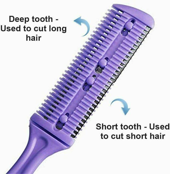 Hair trimmer comb that works well on all long or short hair